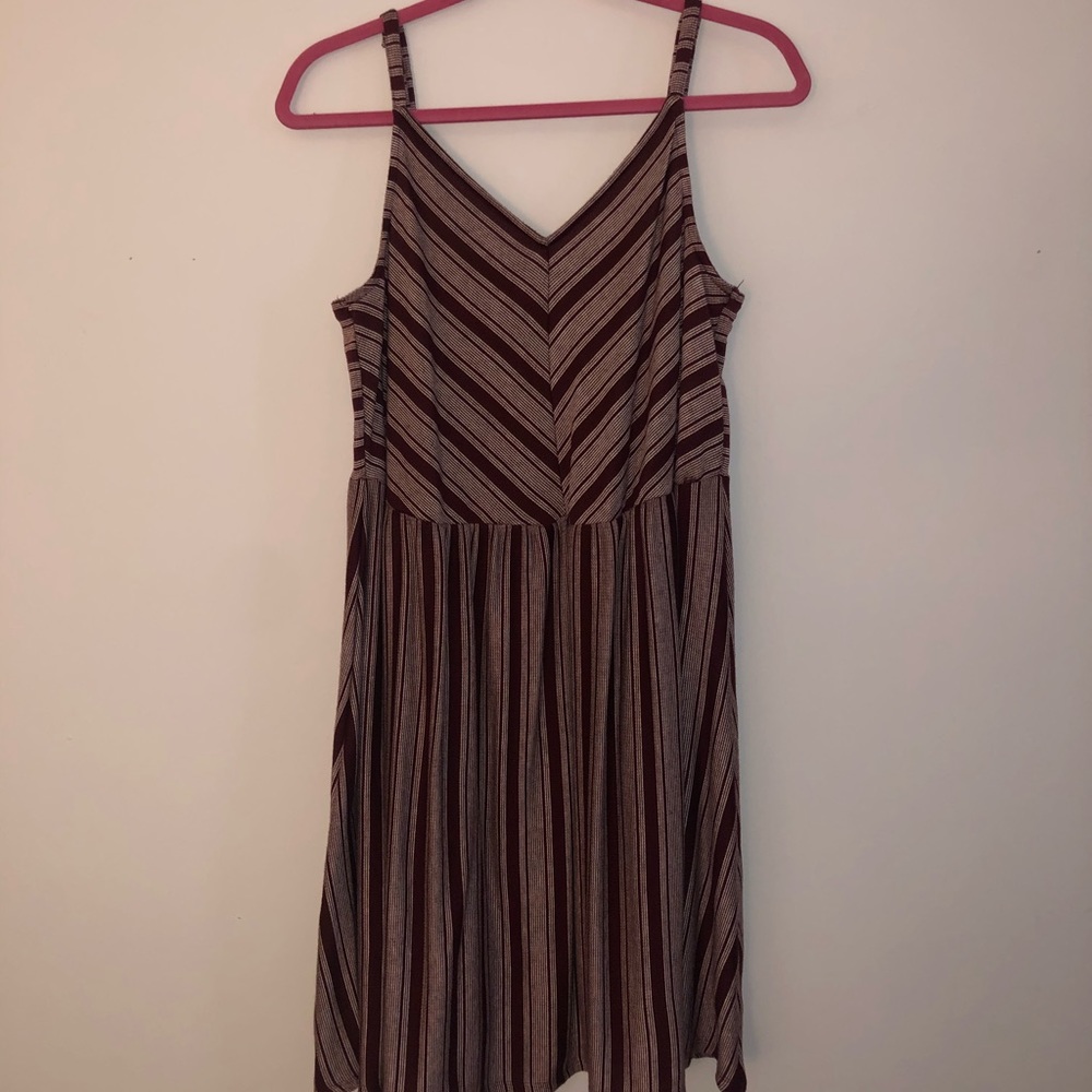 Striped cotton dress